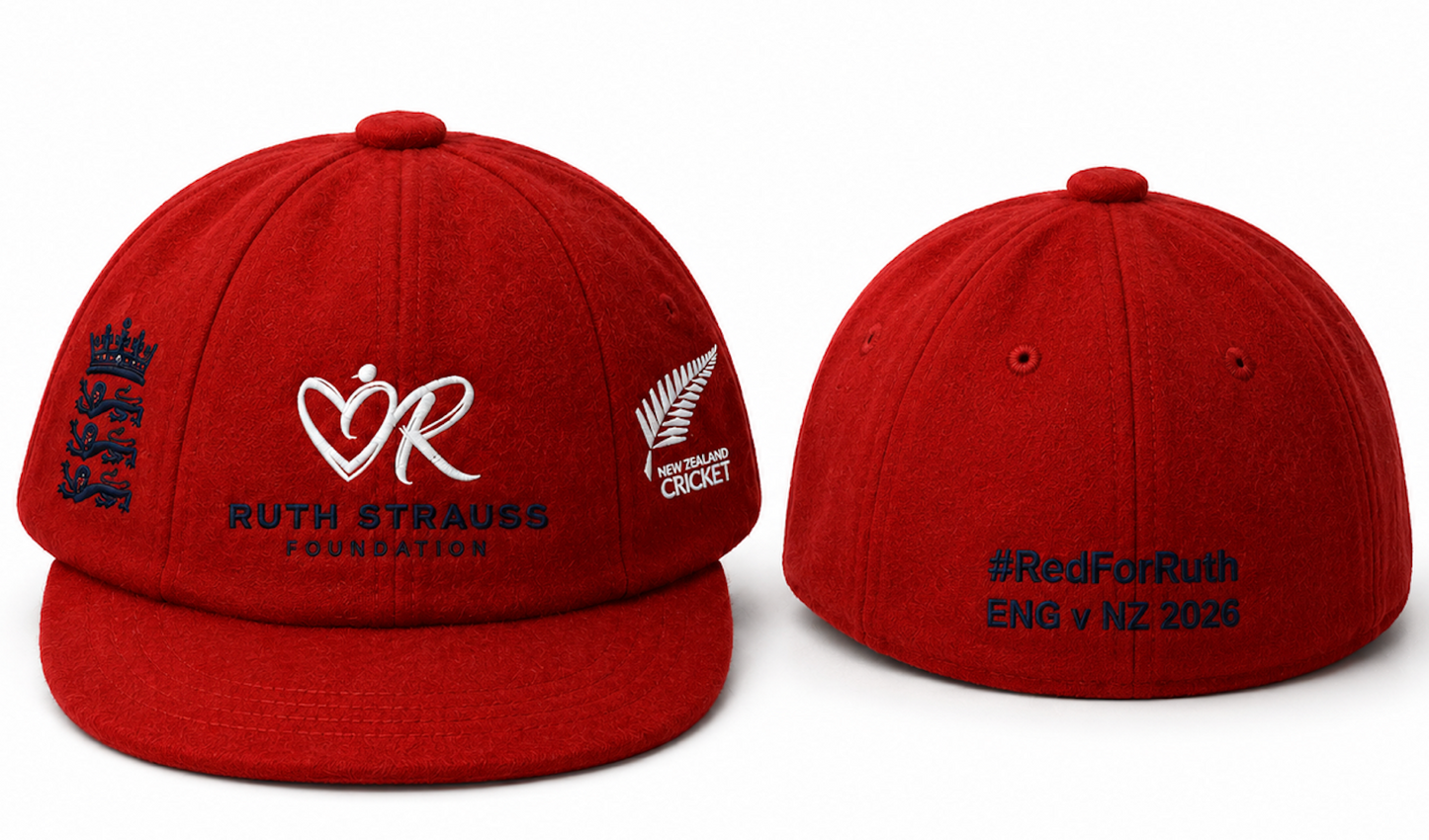 Ruth Strauss Foundation #RedforRuth NZ v ENG 2026 Baggy Caps