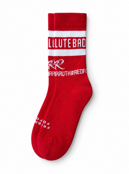 Pre-Order - RSF Absolute Badger Crew Socks #RedforRuth 2026